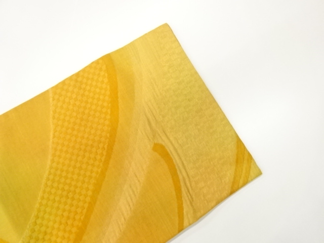  抽象波模様織出し名古屋帯